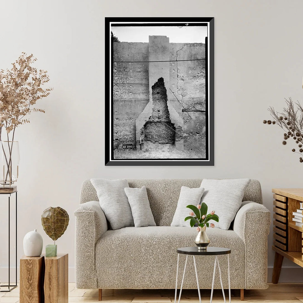 Print, House Road, County, Jekyll x - 17-7/8" Island, GA Glynn Horton Historic Main 4, 21-7/8" Framed (Remains),