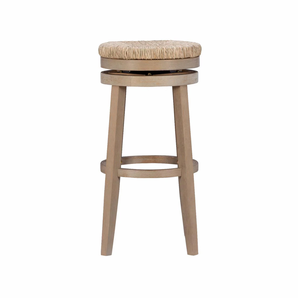 in. - Swivel Rush Stool Natural Natural with Morgan Bar 31 Powell