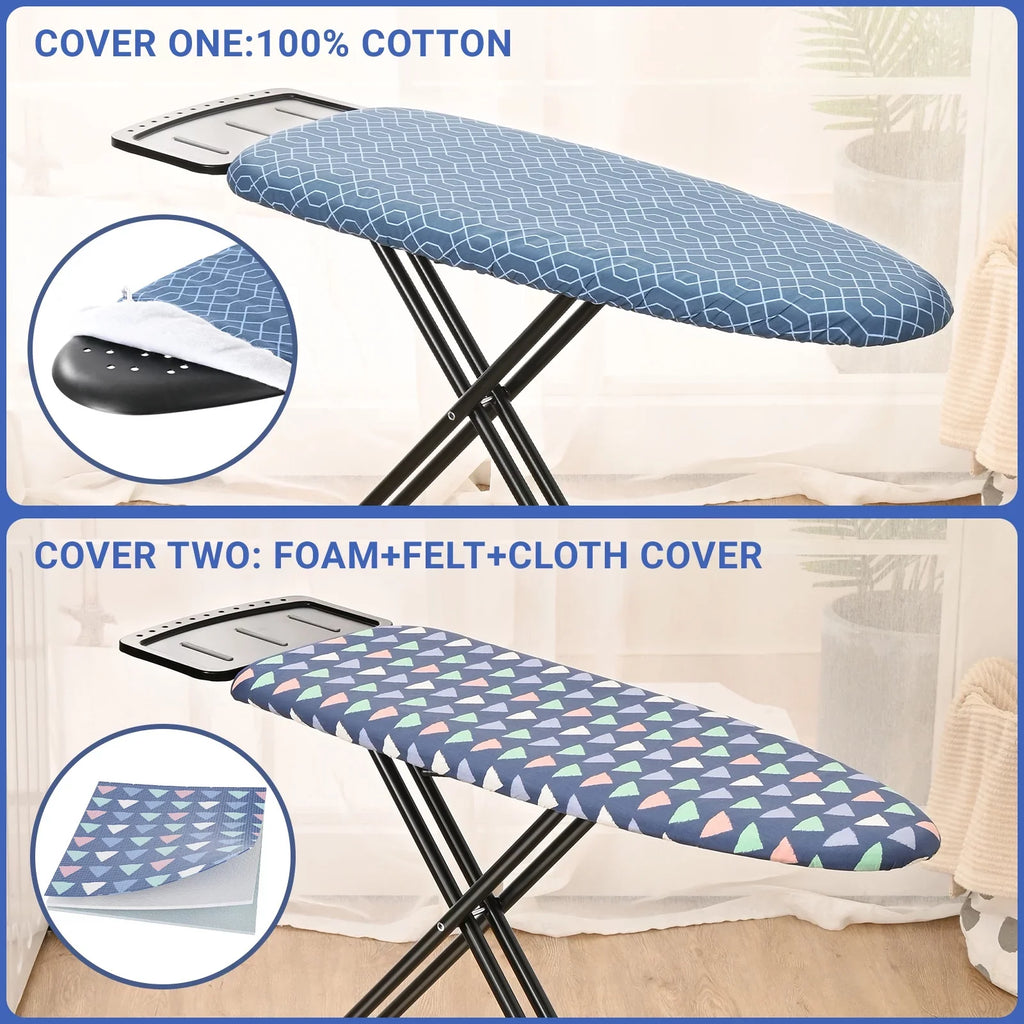 Adjustable Board,Iron Height,36"x13" Levels Iron with Stand Kingrack 7 Rest, Ironing