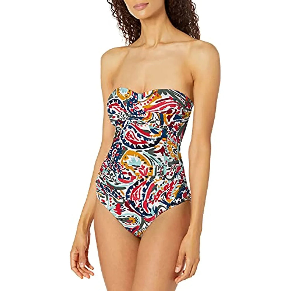 Womens Piece Cole Paisley Swimsuit Multi Twist 10 Bandeau Anne One