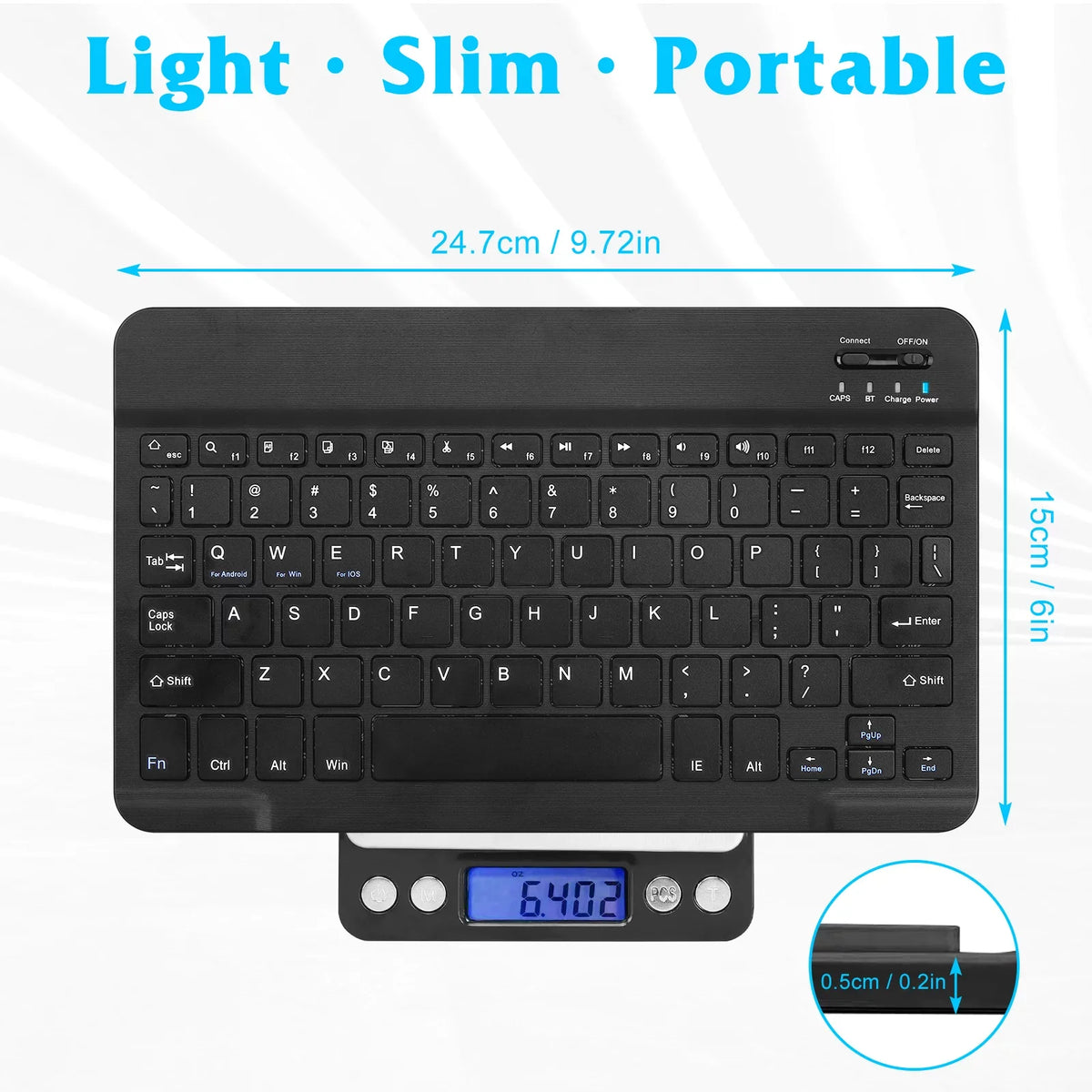 Onyx Combo All Keyboard Keyboard Bluetooth for Slim Rechargeable Pro Mouse Bluetooth and Ergonomic Ultra 30 Full-Size and ZTE Mouse - and 5G Enabled Mac/Tablet/iPad/PC/Laptop Black Axon