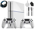 Kit Sony Controller 500GB Headset 4 White, New Like PlayStation Console With Cleaning 2 Gaming