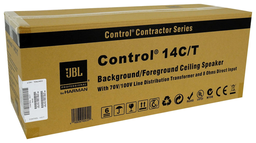 CONTROL 4" 14C/T Amp Speakers+Receiver Restaurant/Bar/Cafe JBL For In-Ceiling 6)