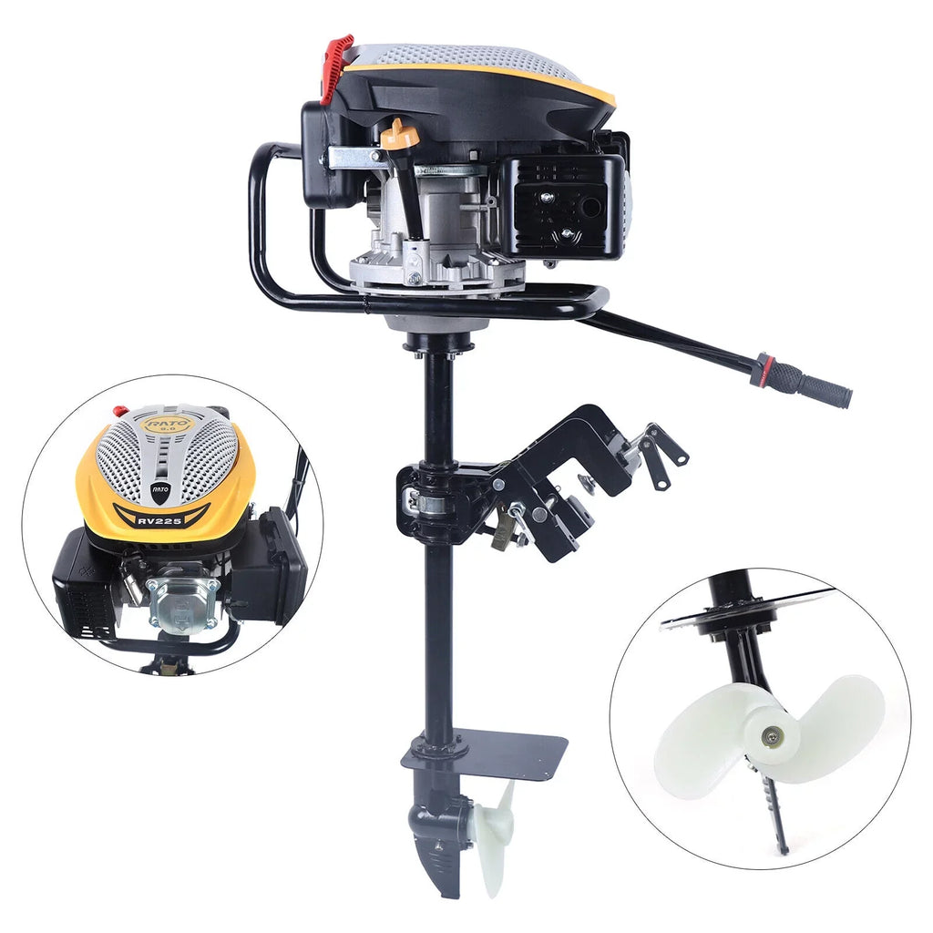 CC Engine Marine Engine Stroke TAS r/min Air Heavy Boat Miumaeov Motor Fishing Outboard System with Duty 225 3600 Cooling Single 4 Engine HP 9 Cylinder Boat Ignition