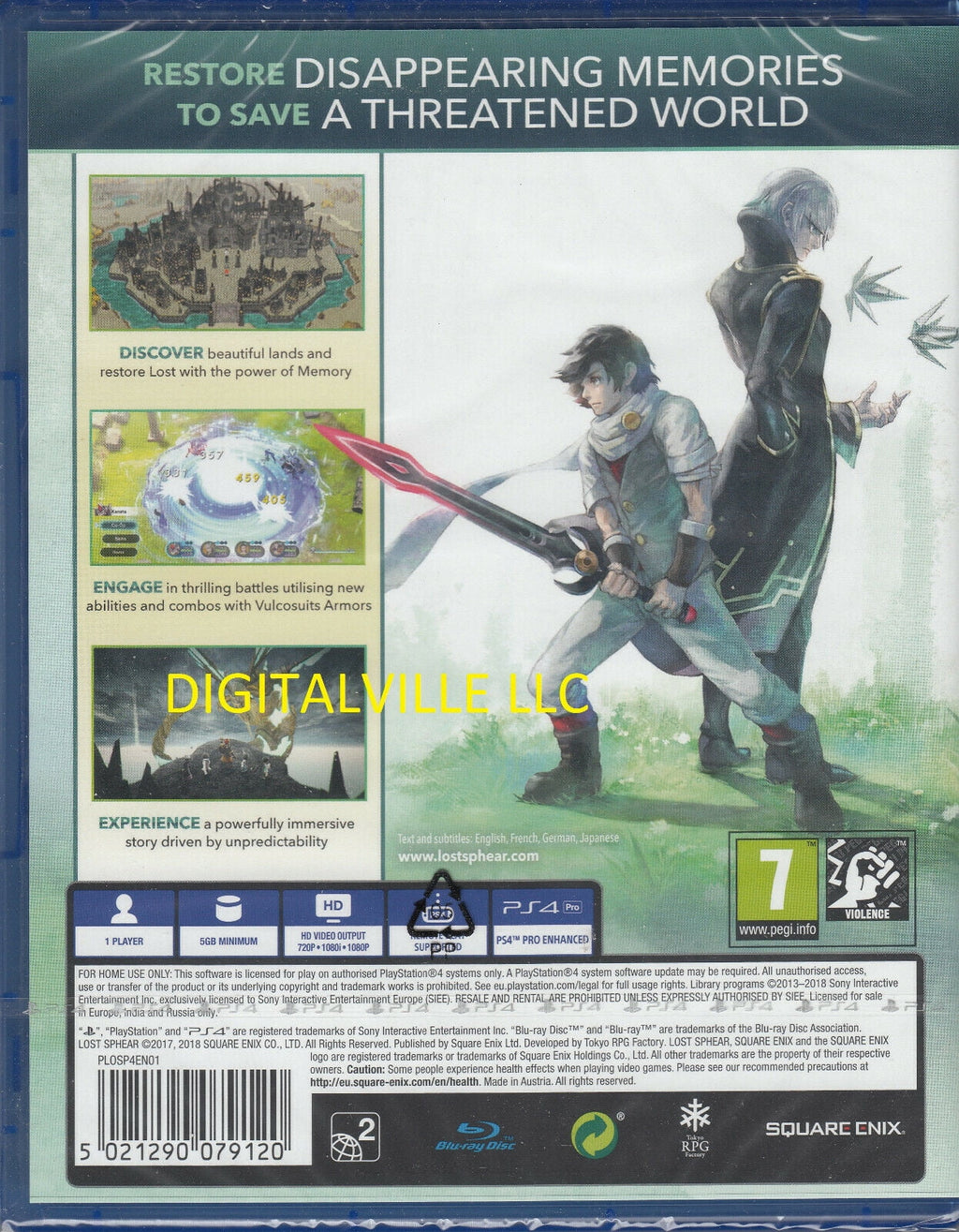 Factory New PlayStation 4 Lost Sphear Brand PS4 Sealed