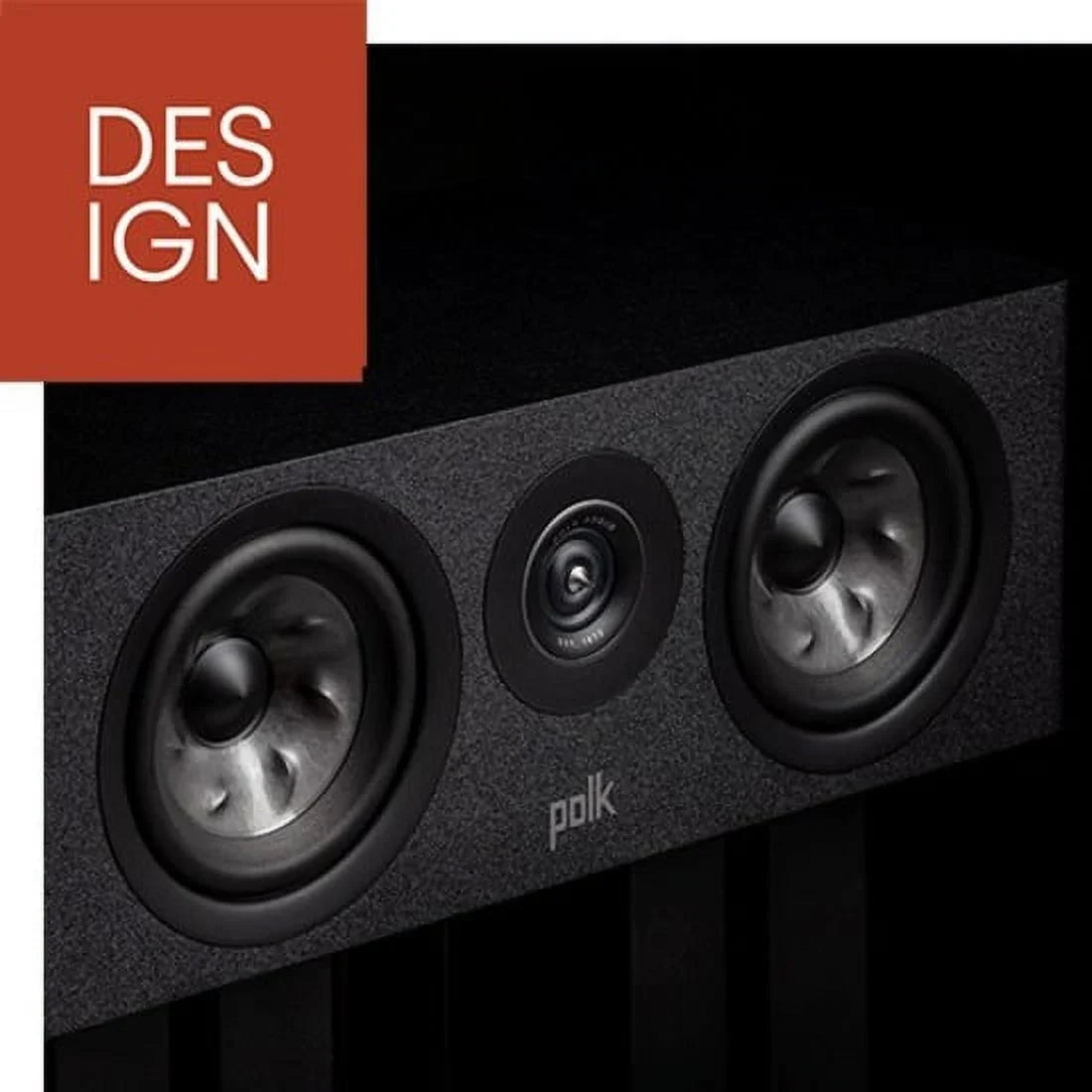 Speaker, W Black Polk RMS, R300 200 Reserve 2-way