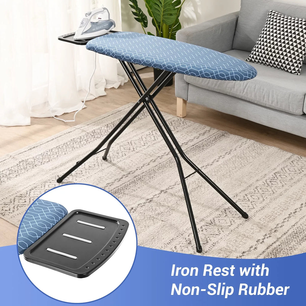 Adjustable Board,Iron Height,36"x13" Levels Iron with Stand Kingrack 7 Rest, Ironing