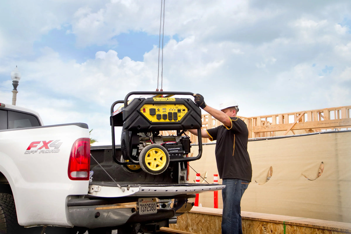 Portable and Generator Start Champion Electric Hook Power Equipment Lift with Watts 15,000/12,000