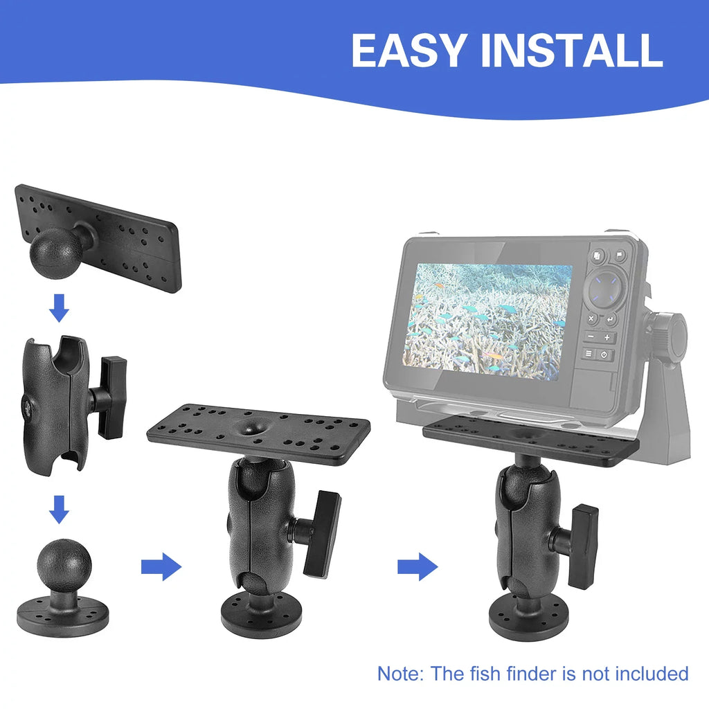 Ball Fish Fishfinders Finder Holder Kayak 360° Fish Finder Fish Portable Swivel Mount Finder Accessory Base Kayak Mount