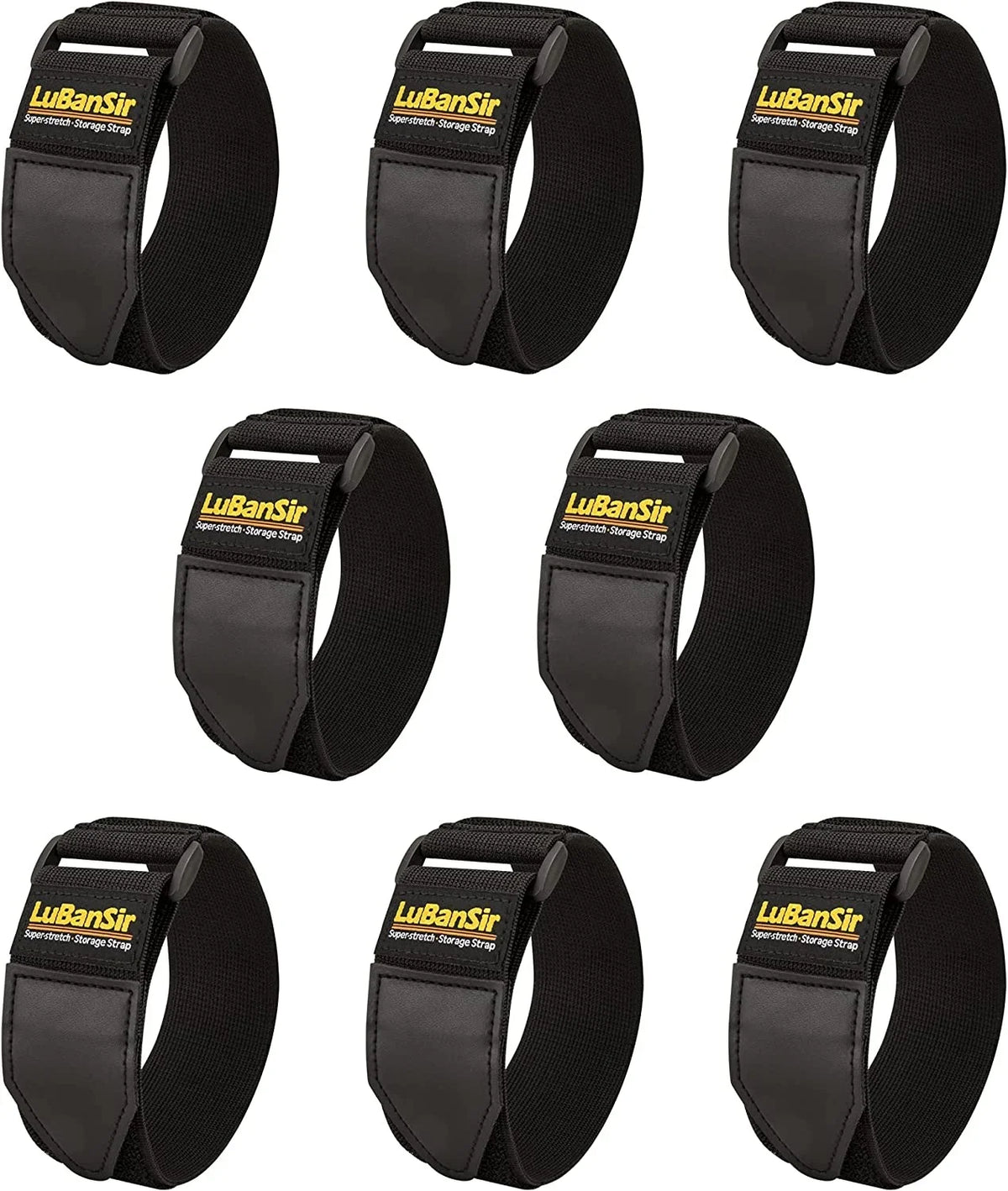Elastic Cord, Storage and Rope for Cord Strap Hook Pack) 12" Extension Cable, Straps, Wrap, Cinch x 2" (8 Loop