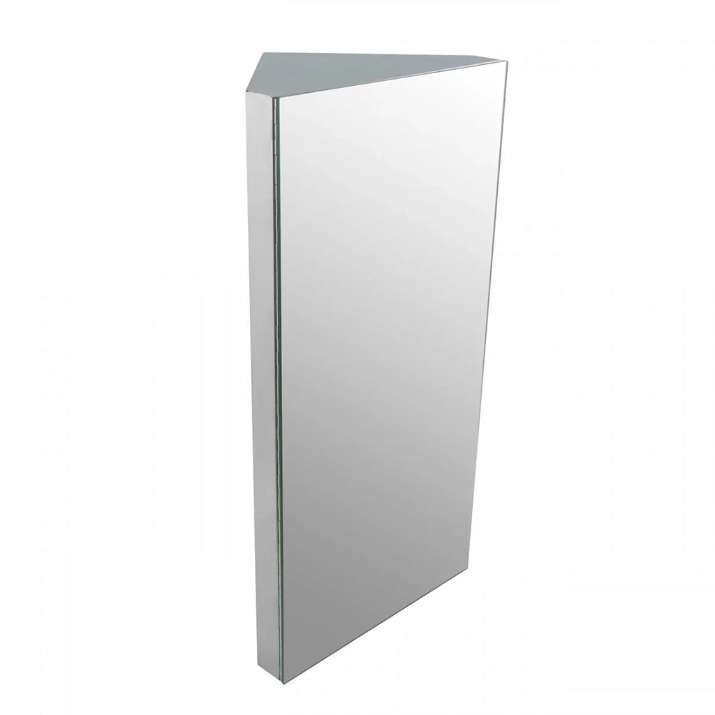 w/Mirror Cabinet Opens Corner Stainless Medicine Wall Steel Left Mount to Cabinet Shelf Renovator's Triple Supply Bathroom w/Screws