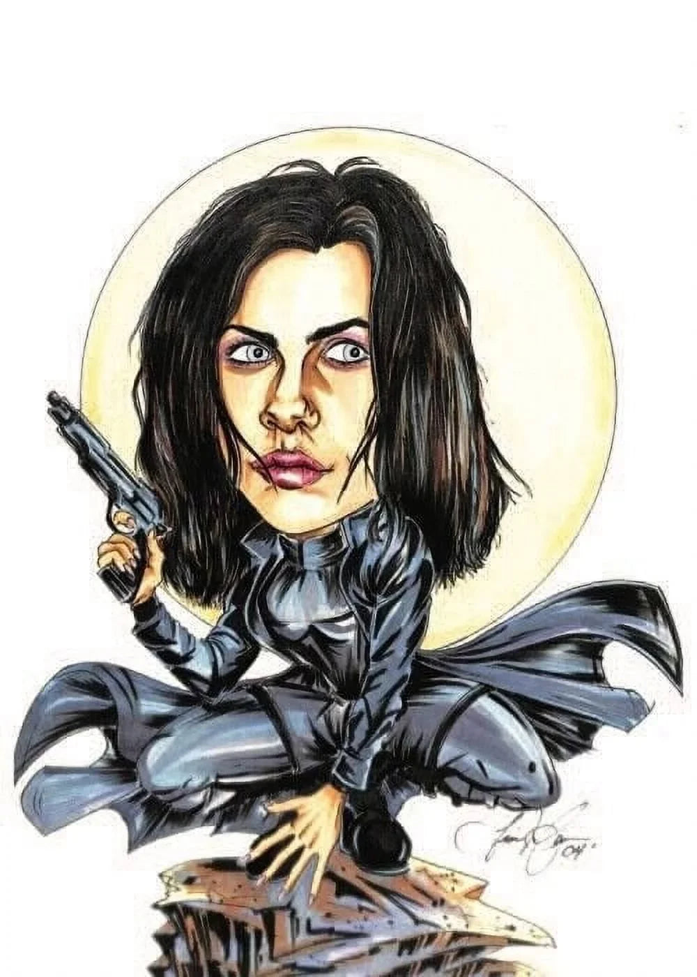 Caricatures Kate by Levandoski Card Artwork Beckinsale Tim Trading 11x14 Crazy
