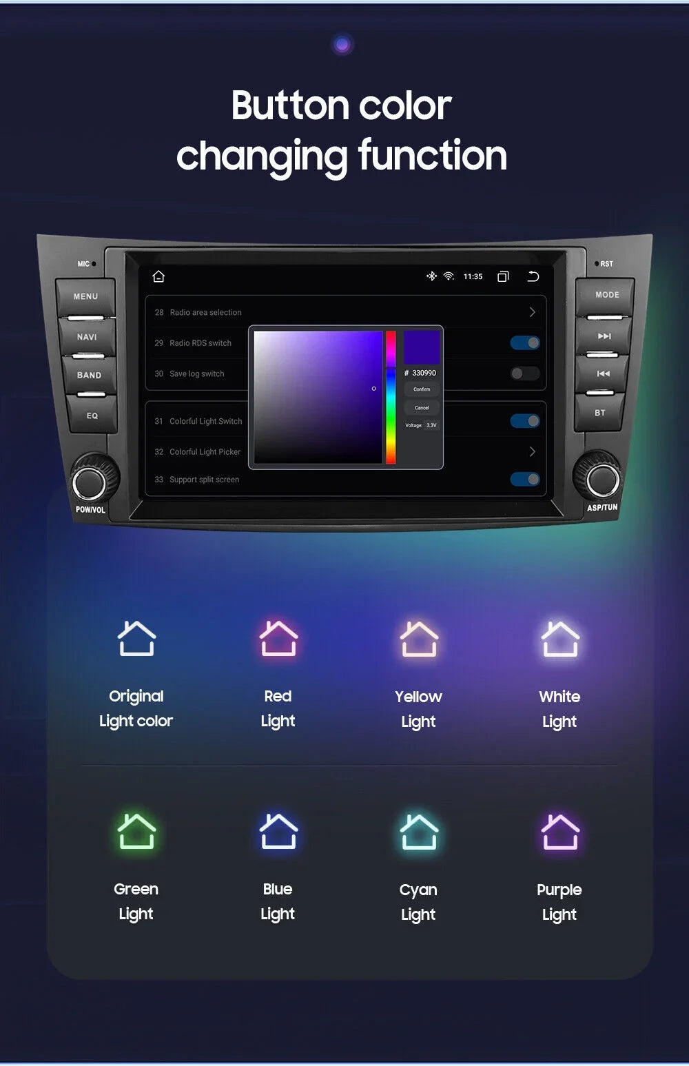 1280*720 8" Mercedes Car DSP Nav Carplay E-Class W219 for Radio Benz Stereo GPS