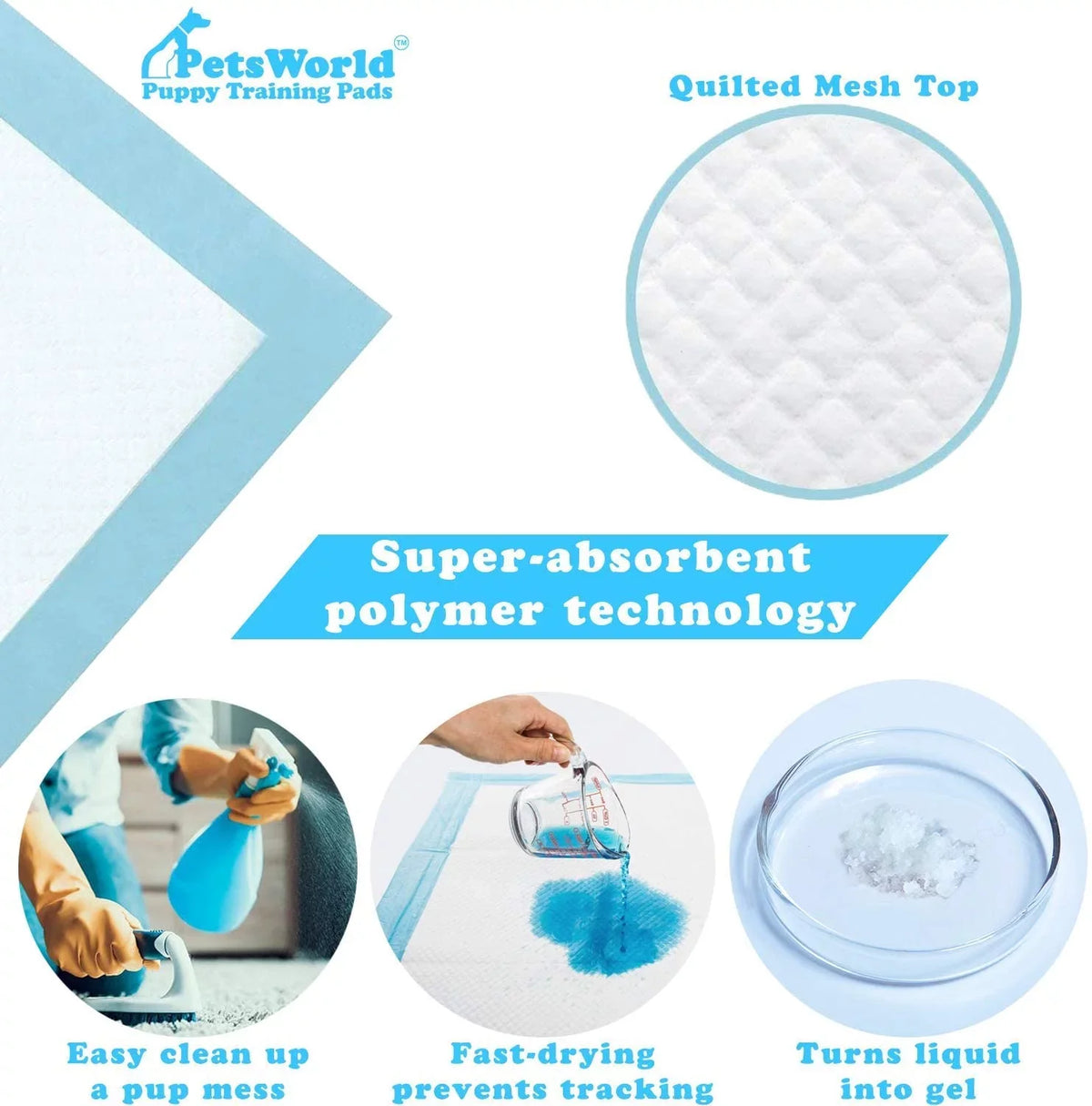 1,000 inch, Training/Potty XXXL PETSWORLD Massive Resistant, Mastiff's Absorbent Pads, Dog 28x44 Tear Ct, Leak-Proof Super Gigantic, &