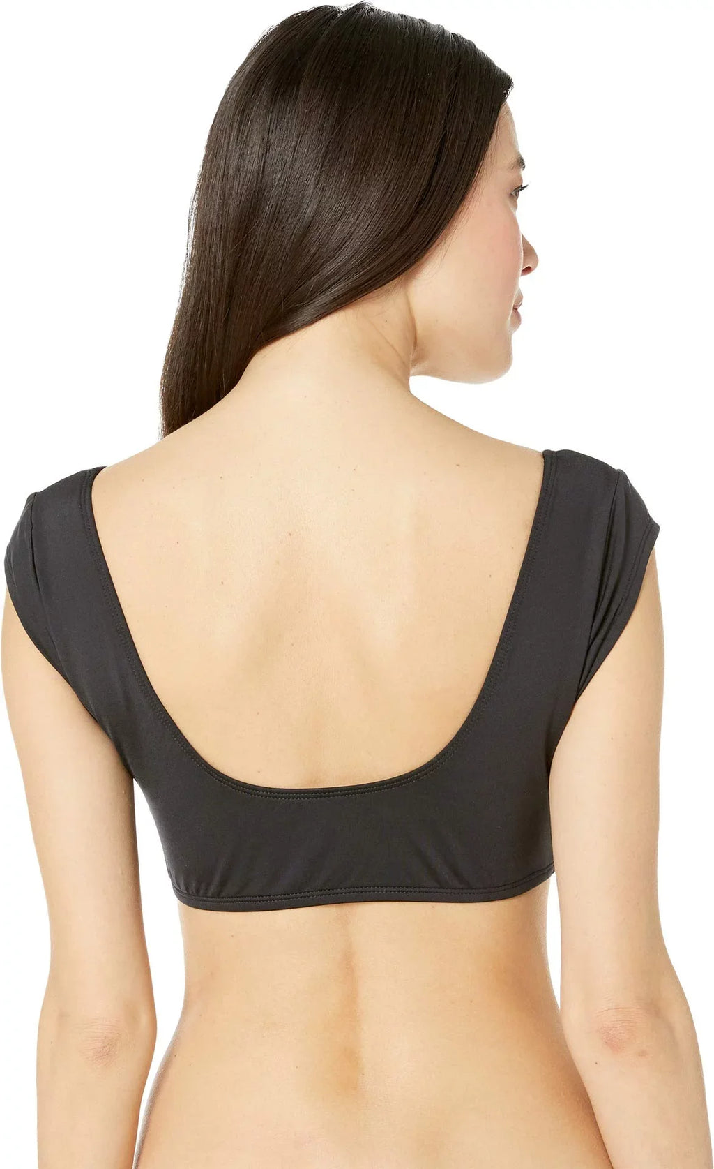 Cole Cap Top MSRP Hipster Small Kenneth Sleeve Size Bikini Black $69