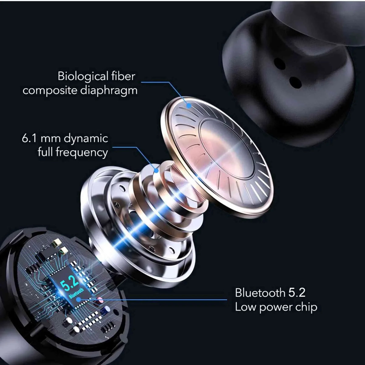 Bluetooth Charging Connection, + Black, Bluetooth Water Boost Compatible Bass with 5.2 Lenovo Case, UrbanX Tab V7 Dual Resistance, True Earbuds Connect, Balanced, Wireless IPX5