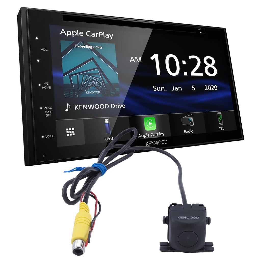 CMOS-130 & DDX5707S Receiver Rearview In-Dash Kenwood Double-DIN DVD Camera 6.8-in