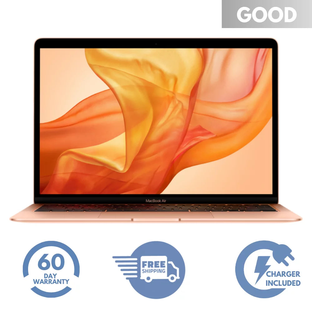 (Fair) MRE82LL/A RAM- Gold- i5 Number 13" 2018 Apple Air Pre-Owned MacBook SSD- 1.6GHz- Model 8GB 128GB