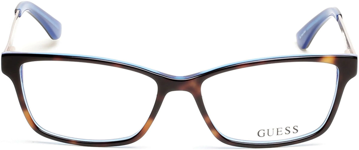 GU2538-F 55MM Dark GUESS 052 Eyeglasses Havana