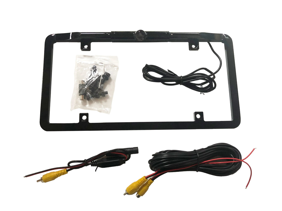 (Black) License VTL375HD Full-Frame BOYO HD Plate Backup Camera Slim - Ultra