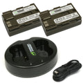 for Power Dual and Wasabi BP-511A, Canon BP-514 (2-Pack) Charger BP-511, Battery BP-512,