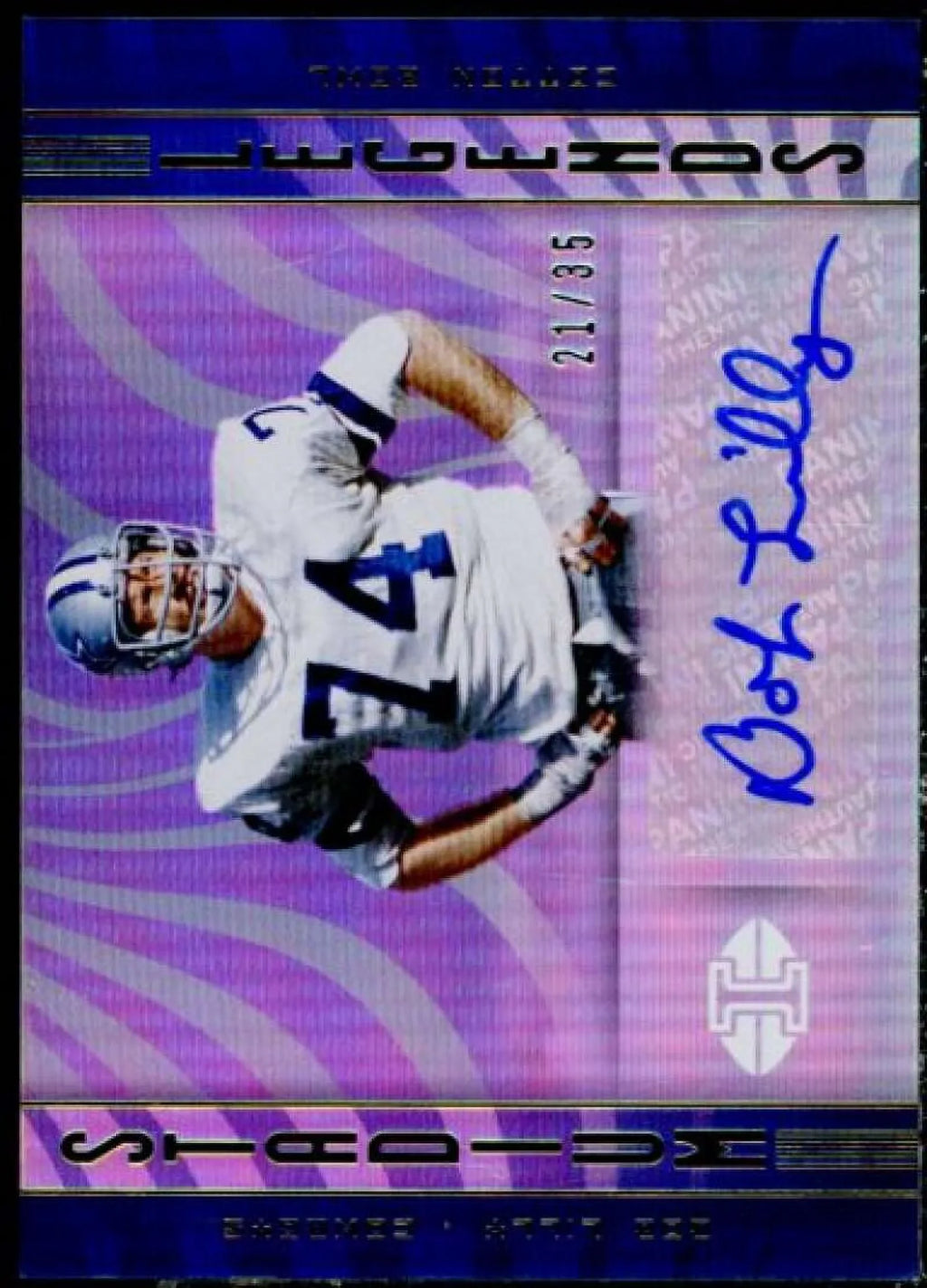 Lilly Autographs Legends #18 Stadium Card Panini 2019 Bob Illusions