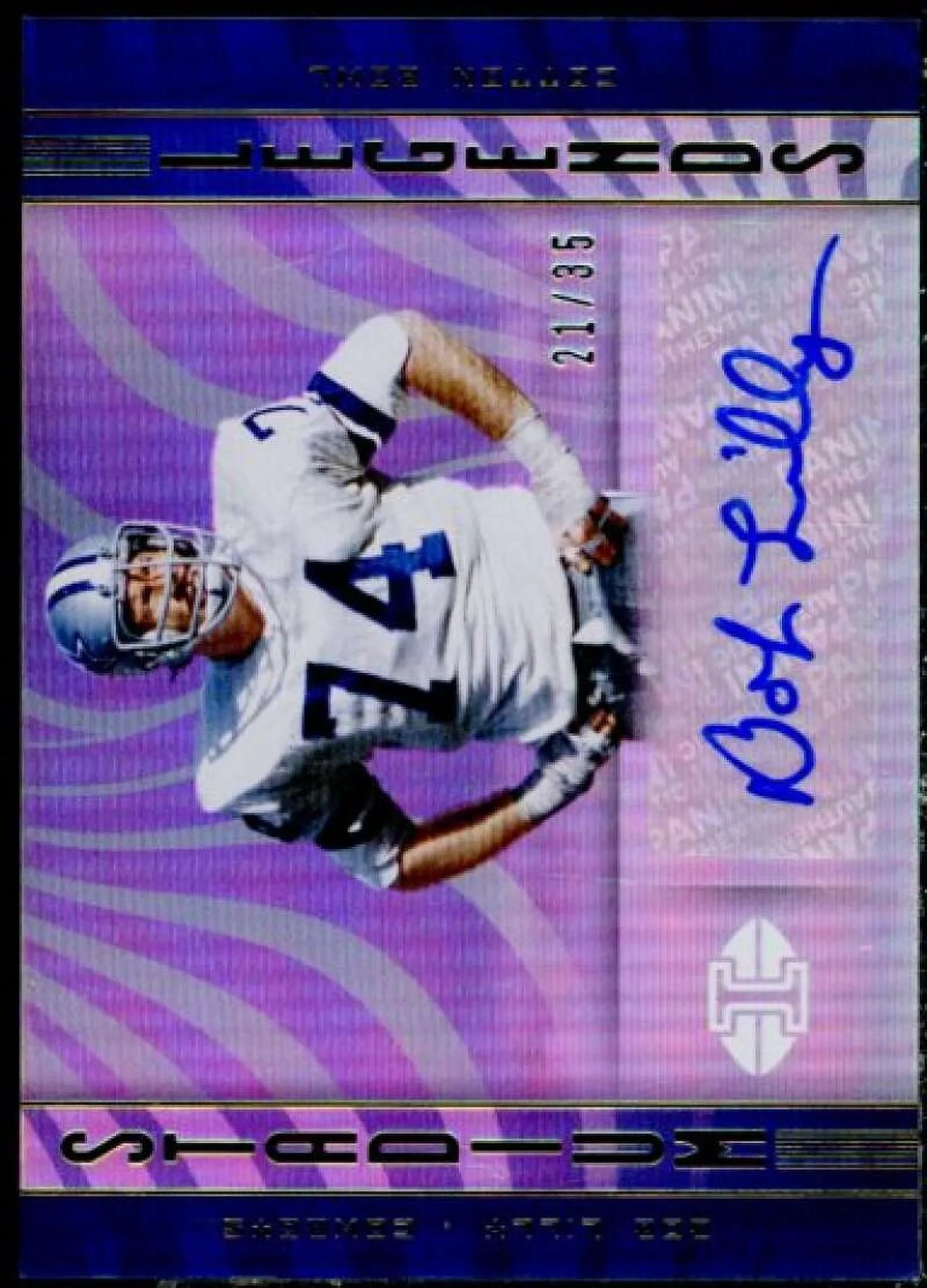 Lilly Autographs Legends #18 Stadium Card Panini 2019 Bob Illusions