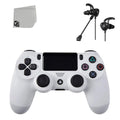 DualShock - 4 Blue Earbuds Wireless With with White New Like PlayStation BOLT AXTION Bundle Controller -