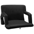 Stadium Black Comfortable Inch Reclining Seat w/Pockets, Jomeed 25 Padded