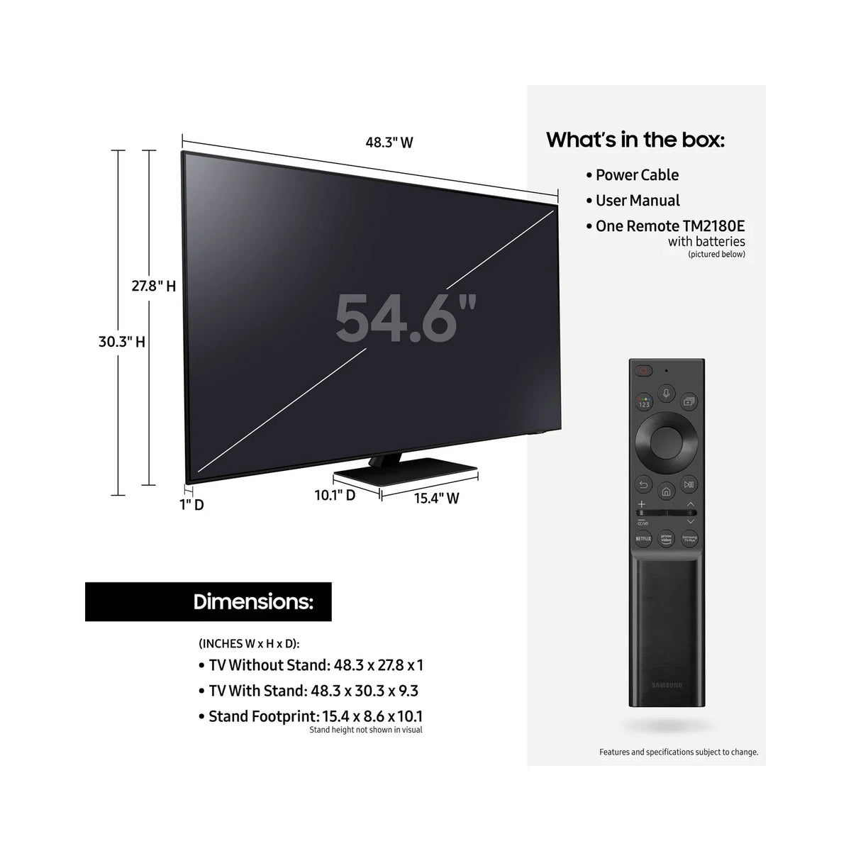 Smart QN75QN85AA 2 (Refurbished) Protection Year with Extended Neo QLED Plan Premium Inch Restored Samsung 4K 75 (2021) Bundle TV