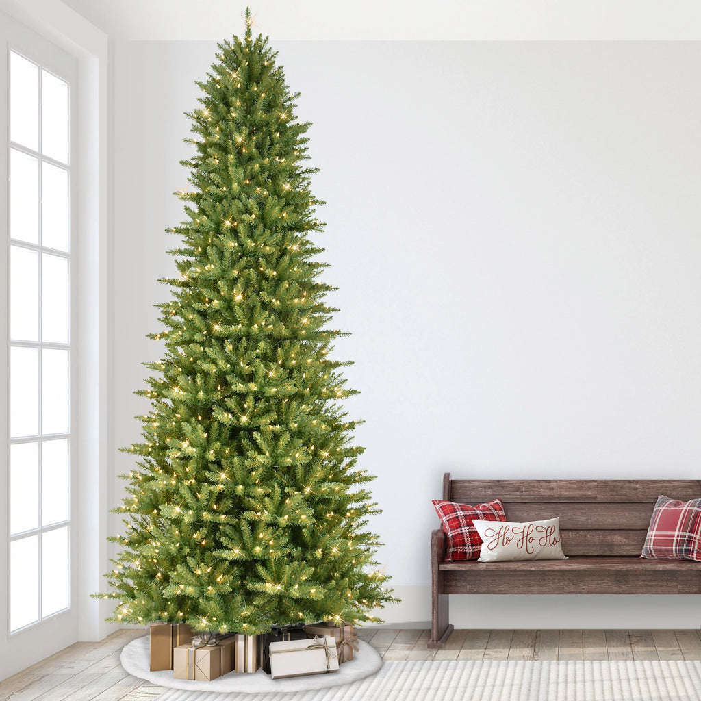 listed Fir Lights Fraser ft. Pre-lit UL Christmas Slim 800 Clear Artificial 9 Tree