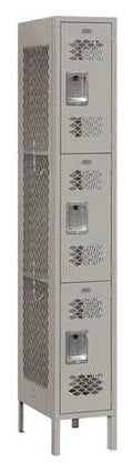 Tiers,Gray Locker,12inW,Steel,3 73165GY-U INDUSTRIES G0530120 Wardrobe SALSBURY