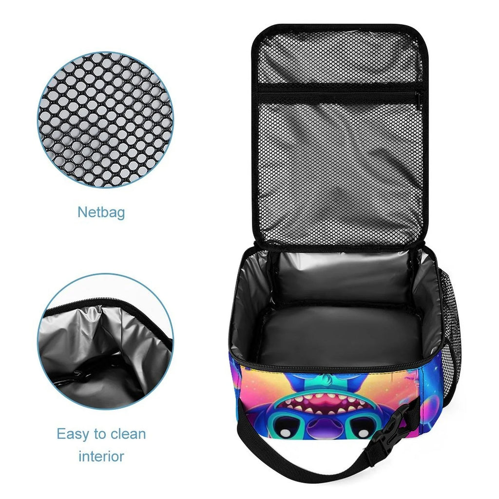 Bag For Bag Portable Thermal Bento Handbag Boys Office Girls Insulated Stitch School Art Kids Cooler Tote Adult Lilo Lunch