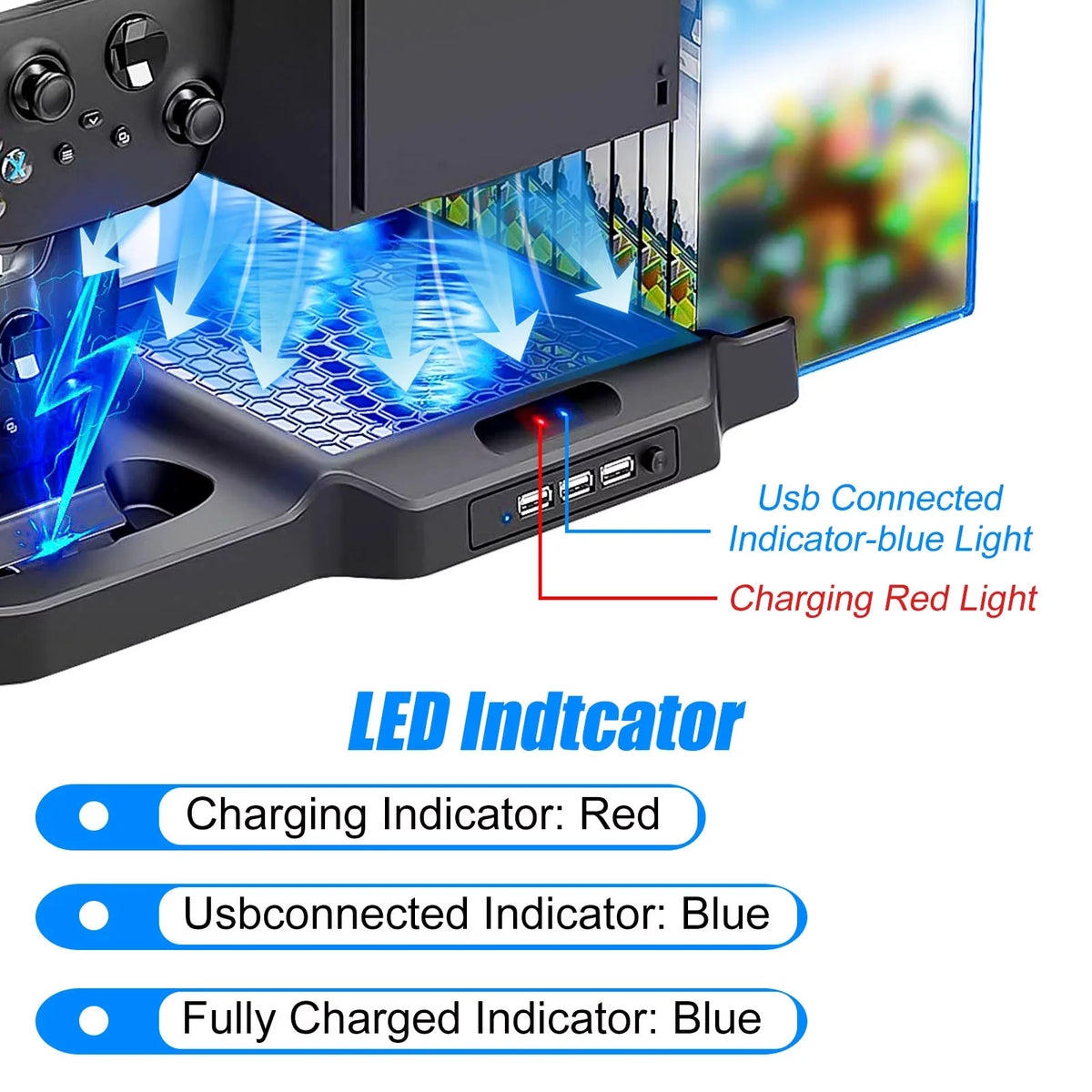 2 for S/X Disc Fit 11 for Game with Fit Vertical Dock Fast Charging Cooling EEEkit 3 Xbox Slots X/S with Ports, Station Controller USB Xbox Series Fans, Series Stand Dual
