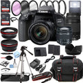 Memory Camera Case + T7i F/4-5.6 + Zoom 38pc EOS + F/4-5.6 128GB Lens DSLR 800D is 75-300mm Lens w/EF-S Filters Canon III 18-55mm STM + Rebel Tripod + Bundle