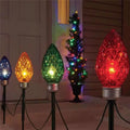 Incandescent Pathway Multi Celebrations C9 Bulb Decor Lights in. Faceted 13