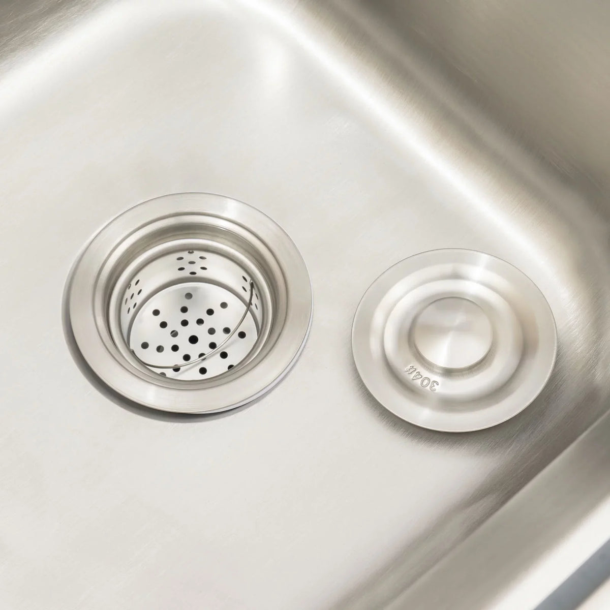 Sink Double Sink Prep Utility Basin Restaurant Aiqidi & Freestanding Bowl Kitchen with Steel Commercial Faucet+Drainpipe Stainless