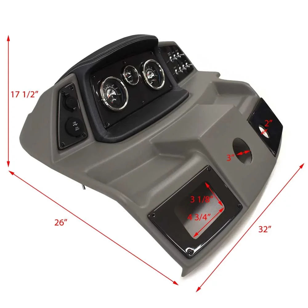 Lowe | Boat Dash Console Gray Teleflex Inch Mercury Panel 32 2249445