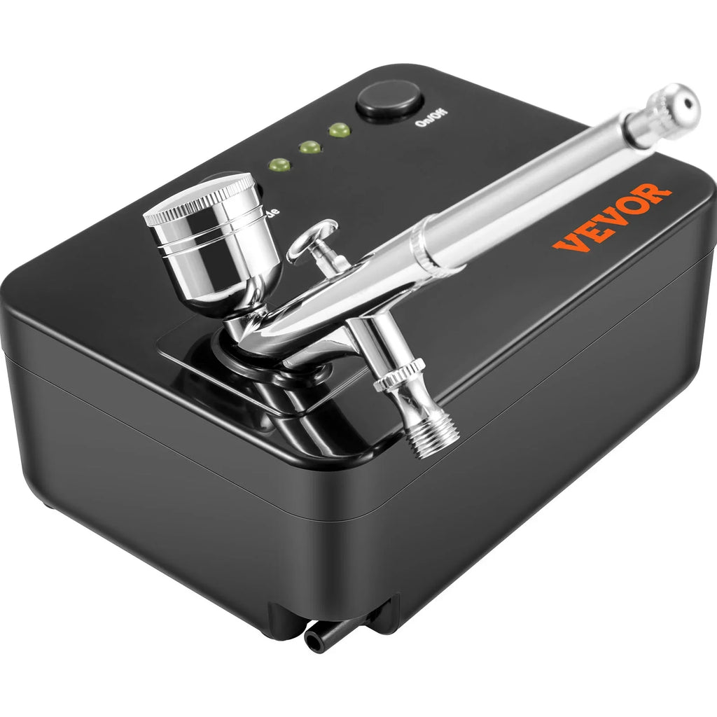 Makeup Dual-action w/ with Tattoo Feed Airbrushing Airbrush VEVOR Airbrushes, Airbrush System Kit Art Set Cookie Compressor, Portable Multi-purpose Kit, Gravity Nail