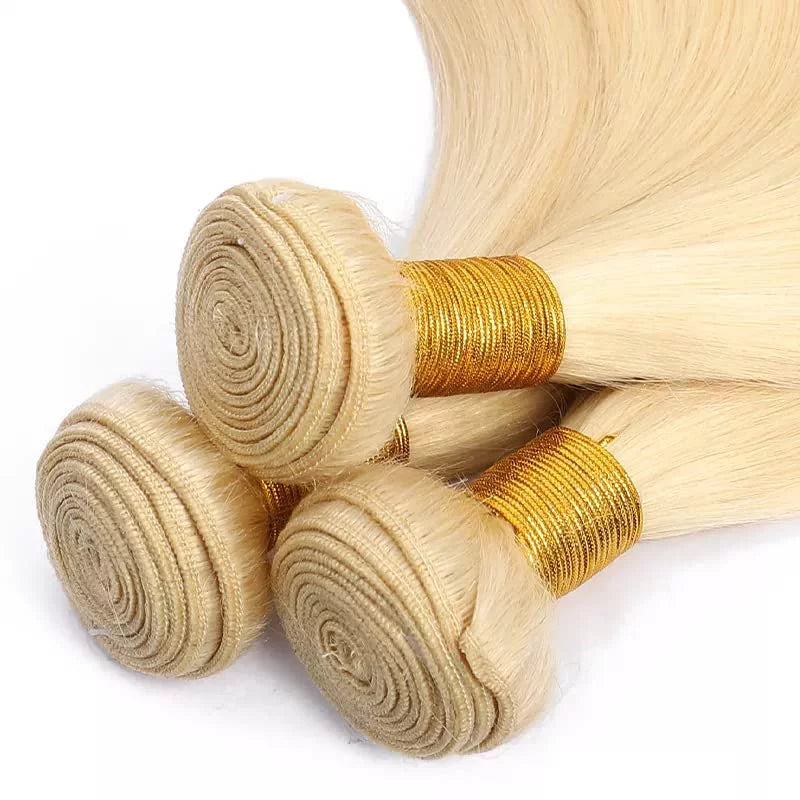 Human Unprocessed Inch Brazilian Virgin 100 Blonde 22 gram/pc Extension Hair Bundles Honey Human 8A 613 Hair 22 613 22 Bundles Straight Grade