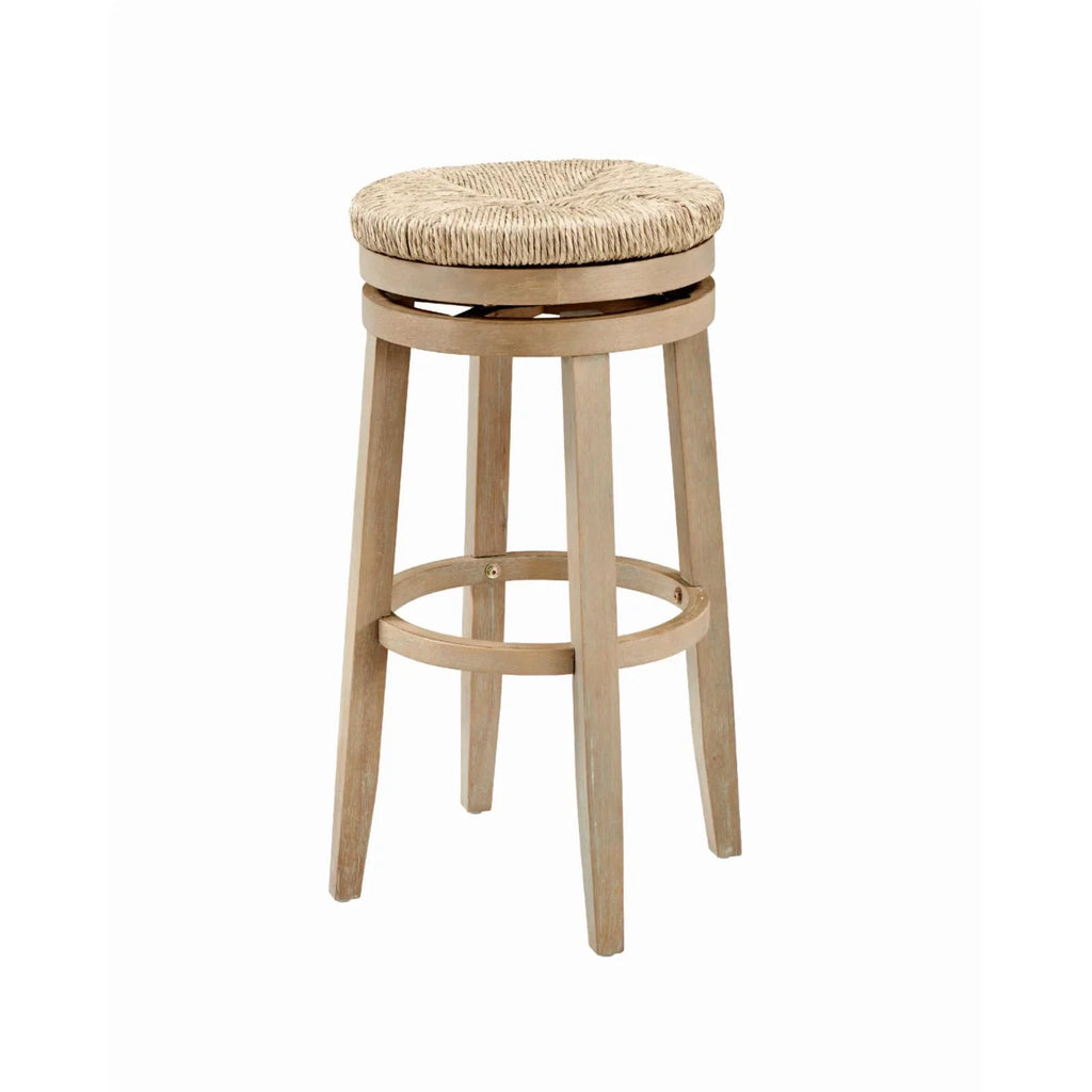 in. - Swivel Rush Stool Natural Natural with Morgan Bar 31 Powell