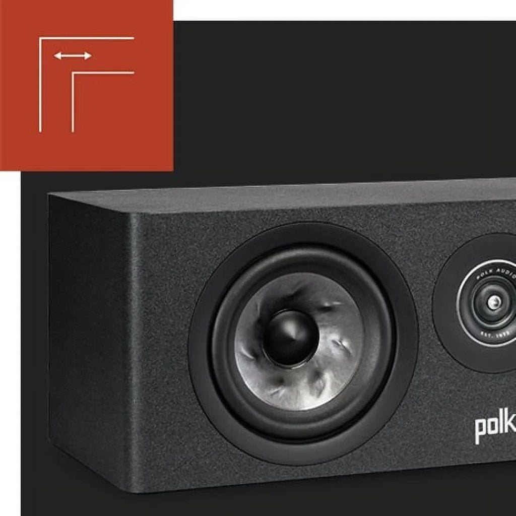 Speaker, W Black Polk RMS, R300 200 Reserve 2-way