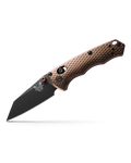 Dark Cobalt Billet BM-290BK-1 Folding CPM-M4 Flat Earth Black Blade Handles - Aluminum Knife AXIS Benchmade Wharncliffe