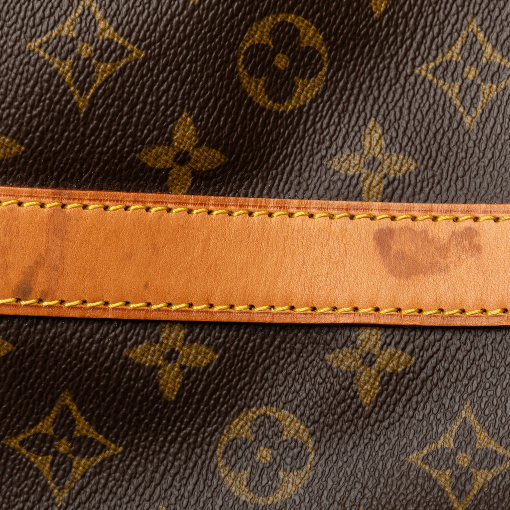 Unisex Brown Vuitton Monogram Bandouliere Keepall Canvas Louis Authenticated Bag (Good) Travel Pre-Owned 60 WeekenderBag