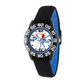 Teacher Balloon Elastic Black Strap, Plastic and Reversible WRB000110 Watch, Red Nylon Boys' Time Black Blue
