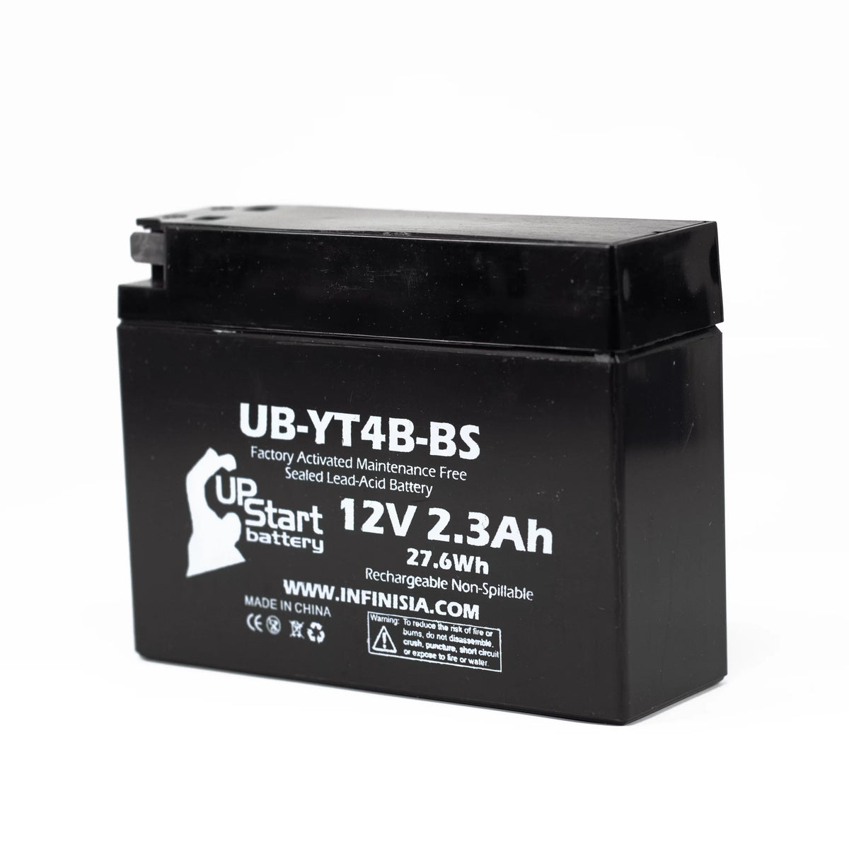 2004 Maintenance 400CC 2.3Ah, Yamaha Battery UB-YT4B-BS UpStart Motorcycle Activated, Replacement Battery Free, Factory for 5-Pack 12V, SR400 -
