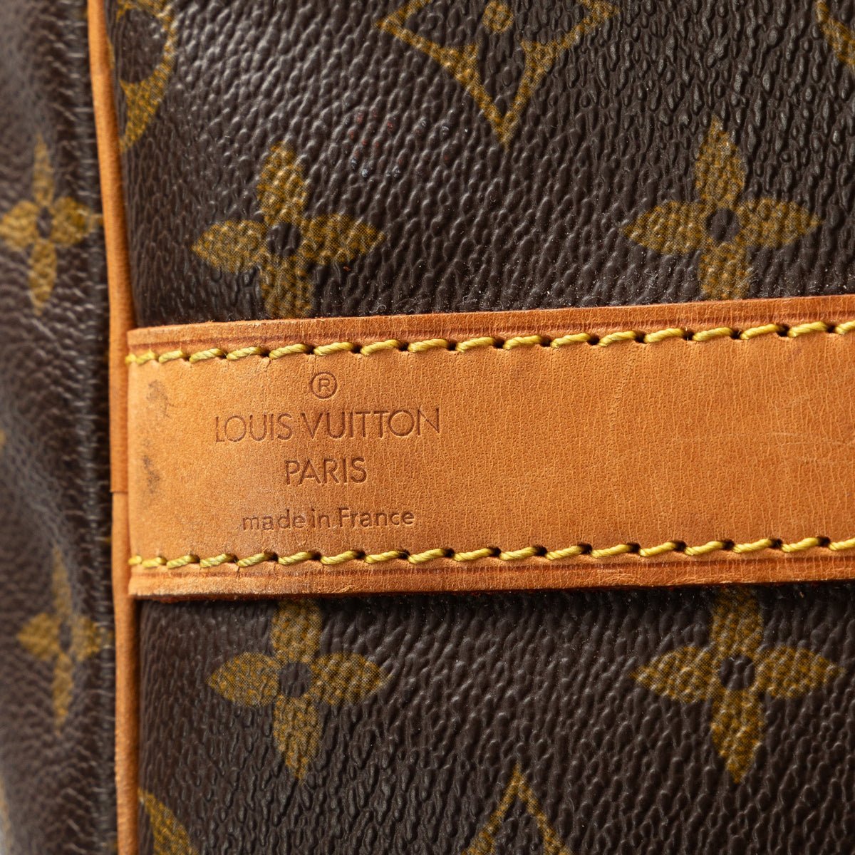 Unisex Brown Vuitton Monogram Bandouliere Keepall Canvas Louis Authenticated Bag (Good) Travel Pre-Owned 60 WeekenderBag