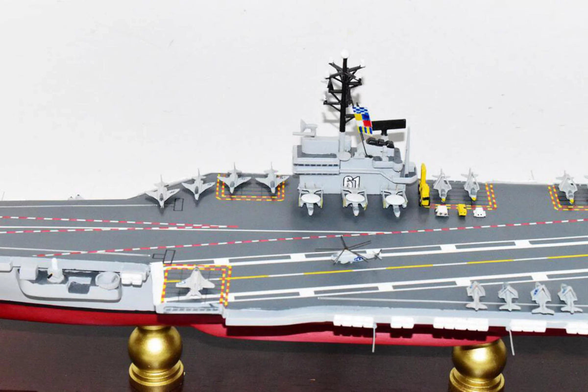 Model,Mahogany,Forrestal Class CV-61 Carrier Aircraft USS Ranger Model,Navy,Scale