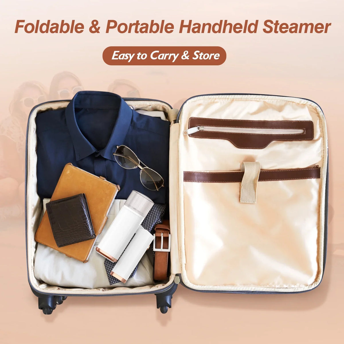 Electric Garments with Wrinkles iMounTEK White up Tank, 30S for 1000W 120ML Clothing Brush Steamer Travel Handheld Portable Water Steamer Heat Remover Foldable