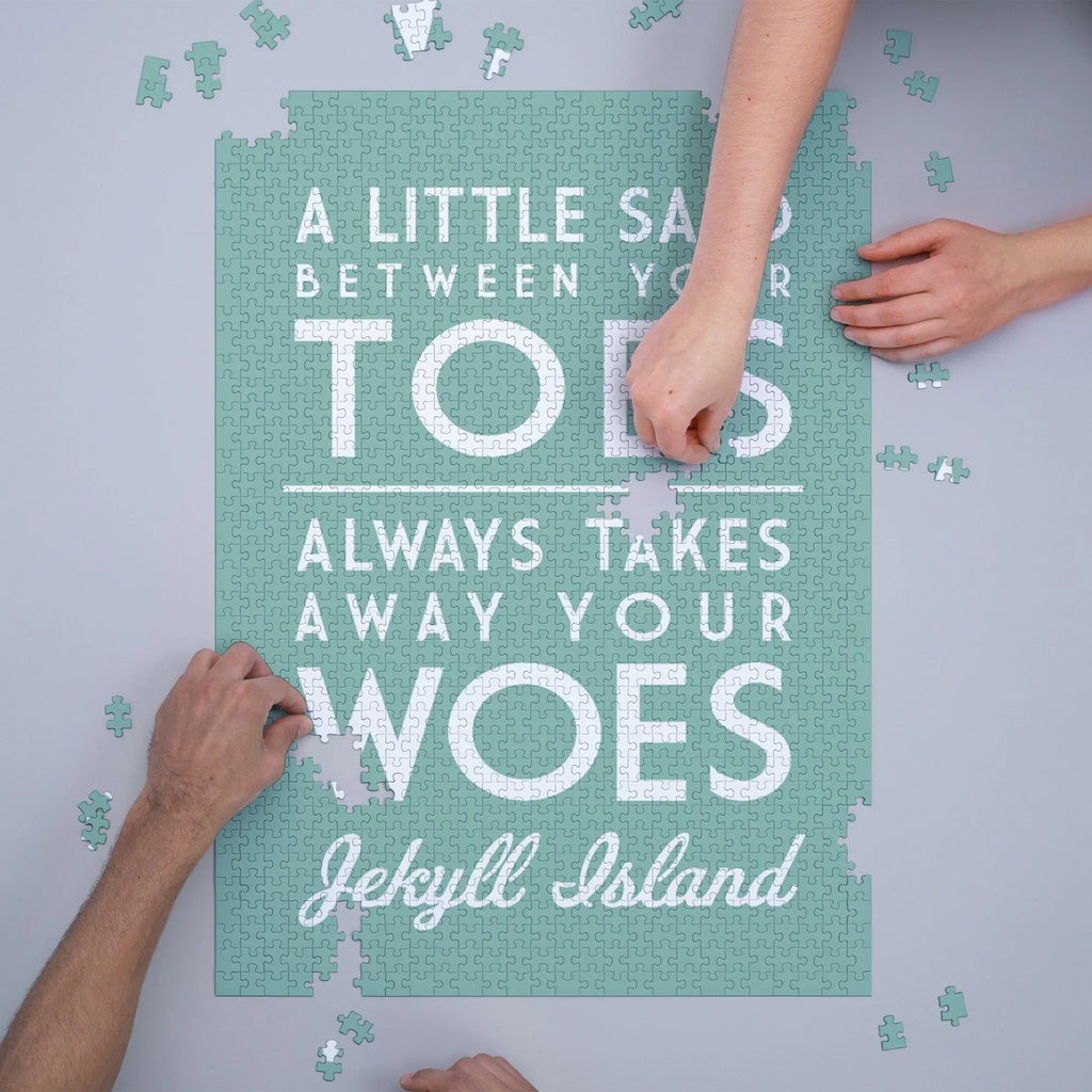 for Said Adults Island, Made Family, A (1000 Jekyll Sand Your Size Puzzle Toes, in Little Georgia, Challenging USA) Between Piece Puzzle, Jigsaw 19x27, Simply and